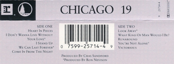 Chicago (2) : Chicago 19 (Album)