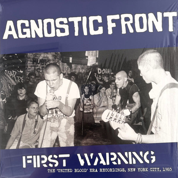 Agnostic Front : First Warning (The 'United Blood' Era Recordings, New York City, 1983) (LP,Compilation,Limited Edition,Repress)
