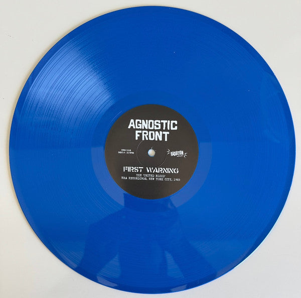 Agnostic Front : First Warning (The 'United Blood' Era Recordings, New York City, 1983) (LP,Compilation,Limited Edition,Repress)