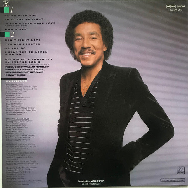 Smokey Robinson : Being With You (LP,Album)