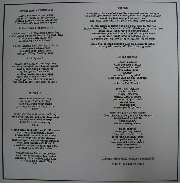 English Dogs : Get Off My Fucking Moon (7",33 ⅓ RPM,EP,Numbered)