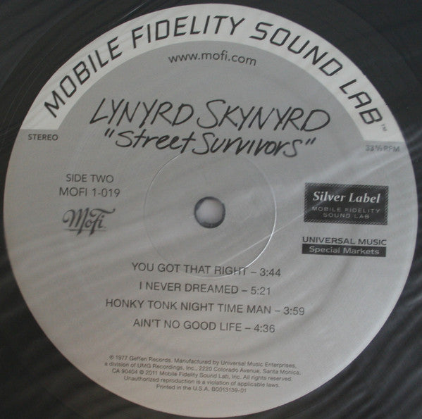 Lynyrd Skynyrd : Street Survivors (LP,Album,Limited Edition,Numbered,Reissue,Remastered,Special Edition)