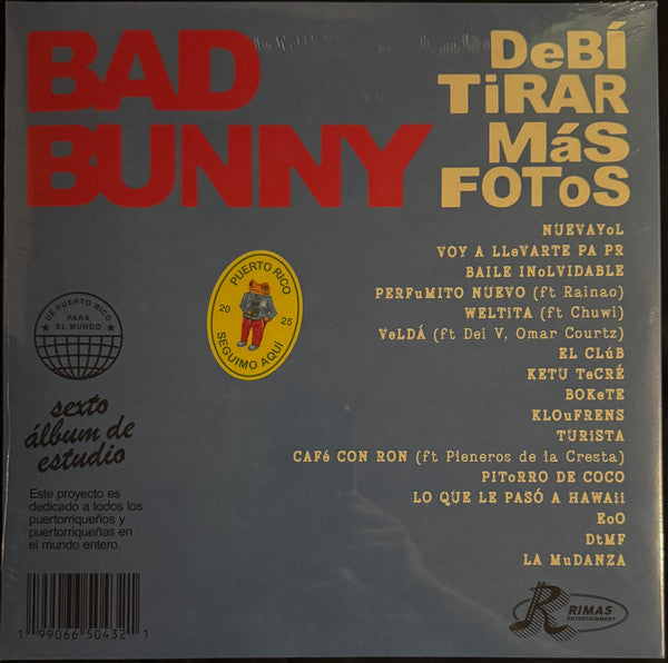 Bad Bunny : Debí Tirar Más Fotos (LP,Album,Stereo)