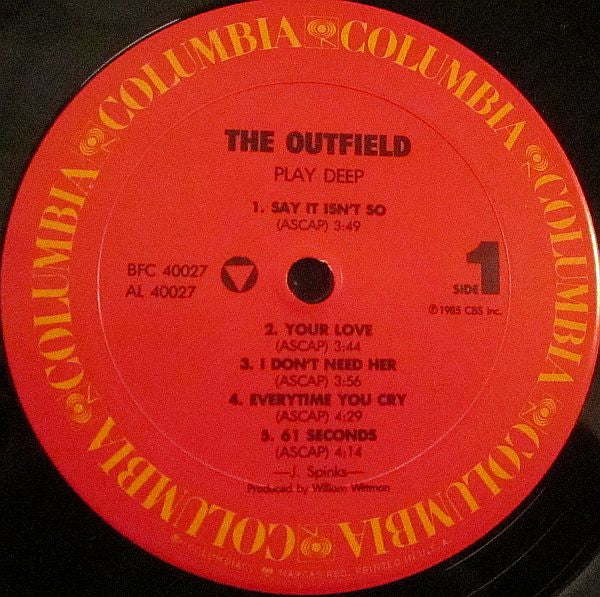 Outfield, The : Play Deep (LP,Album)