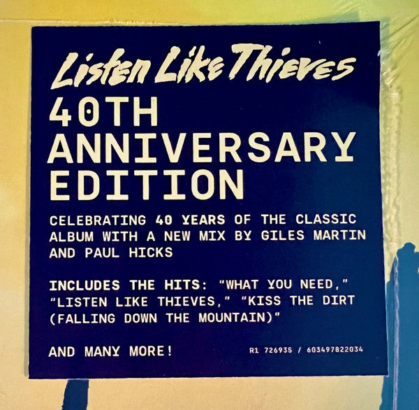 INXS : Listen Like Thieves (40th Anniversary Edition) (LP,Special Edition,Stereo)