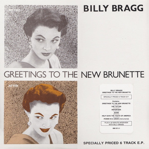 Billy Bragg : Greetings To The New Brunette (12",33 ⅓ RPM,EP)