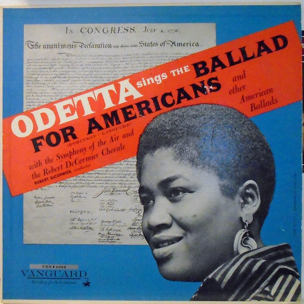 Odetta : Odetta Sings The Ballad For Americans And Other American Ballads (LP,Album,Mono)