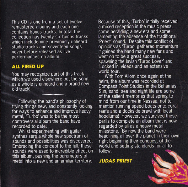 Judas Priest : Turbo (Album,Reissue,Remastered)