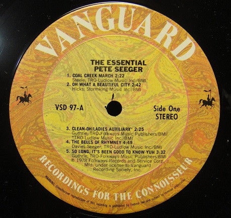 Pete Seeger : The Essential Pete Seeger (LP,Compilation)