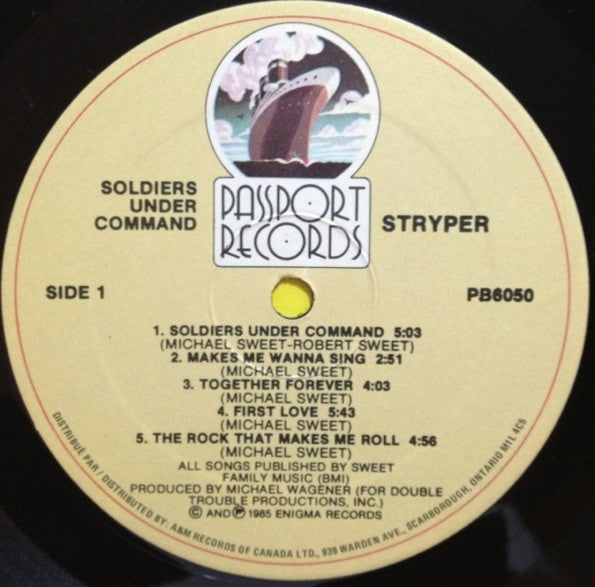 Stryper : Soldiers Under Command (LP,Album)