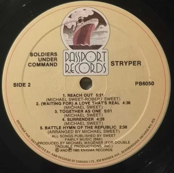 Stryper : Soldiers Under Command (LP,Album)