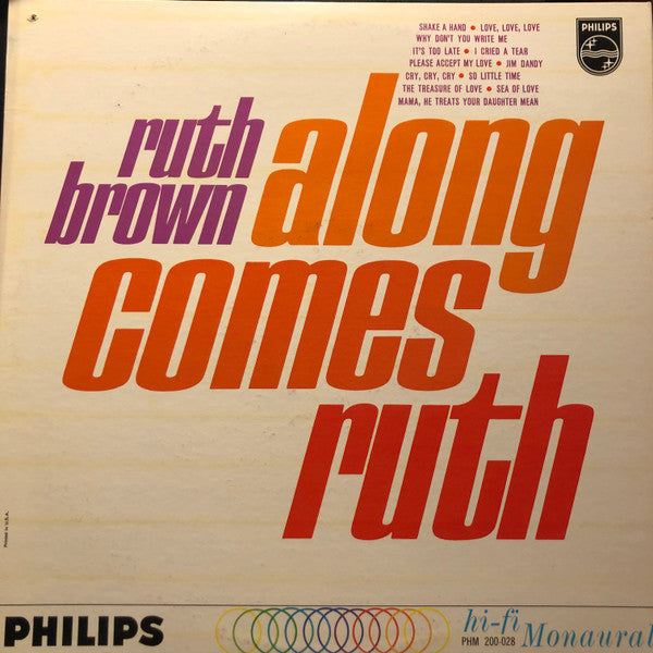 Ruth Brown : Along Comes Ruth (LP,Mono)
