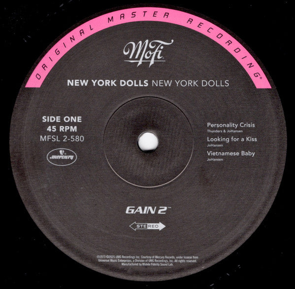 New York Dolls : New York Dolls (LP,45 RPM,Album,Limited Edition,Numbered,Reissue,Remastered,Stereo)