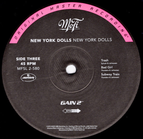 New York Dolls : New York Dolls (LP,45 RPM,Album,Limited Edition,Numbered,Reissue,Remastered,Stereo)