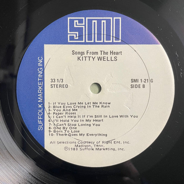 Kitty Wells : Songs From The Heart (LP,Compilation)