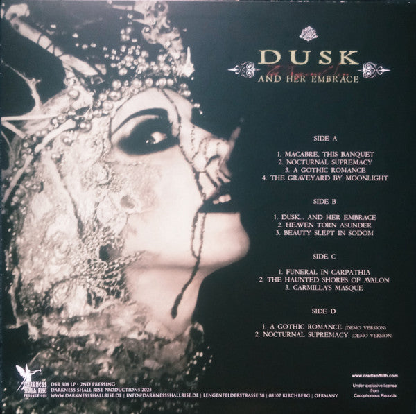 Cradle Of Filth : Dusk.... And Her Embrace - The Original Sin (LP,Album,Limited Edition,Reissue,Remastered)