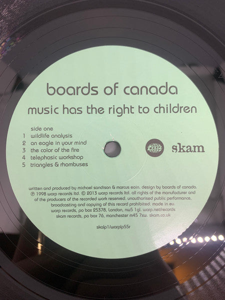 Boards Of Canada : Music Has The Right To Children (LP,Album,Reissue)