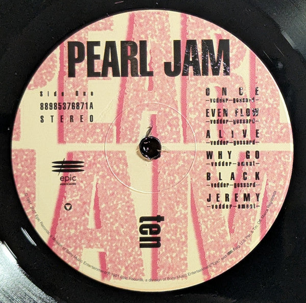 Pearl Jam : Ten (LP,Album,Reissue,Repress)