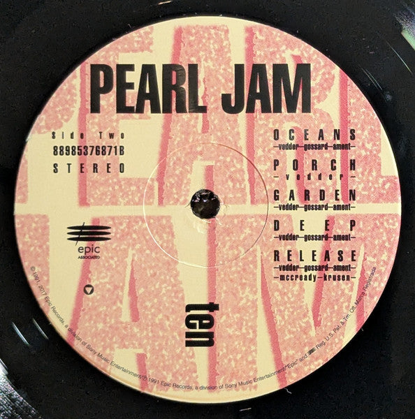 Pearl Jam : Ten (LP,Album,Reissue,Repress)
