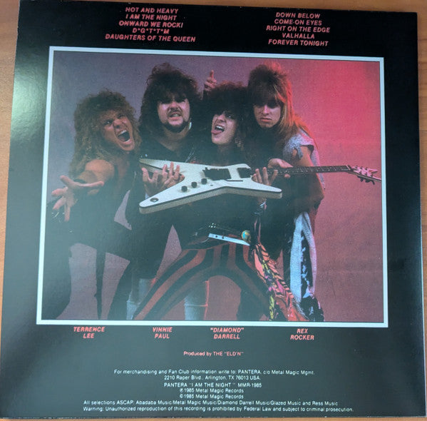 Buy Pantera : I Am The Night (LP,Reissue,Unofficial Release