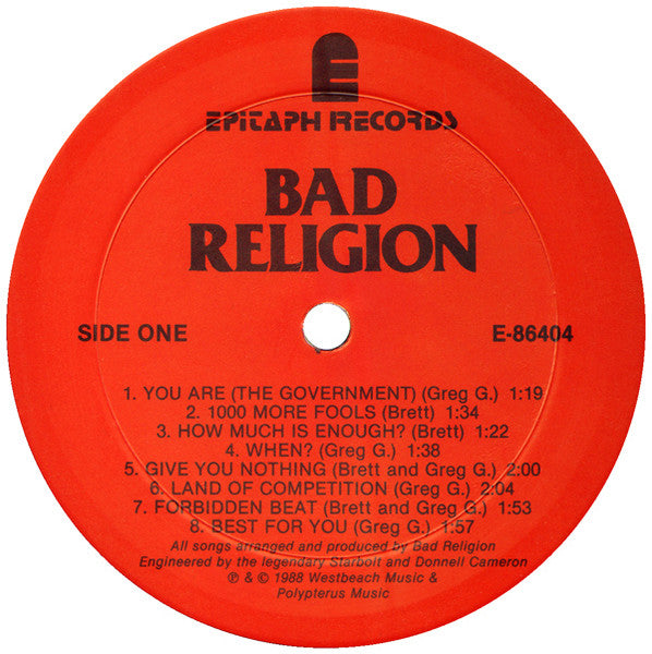 Bad Religion : Suffer (LP,Album)