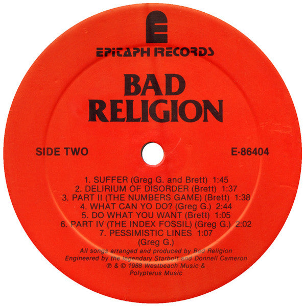 Bad Religion : Suffer (LP,Album)