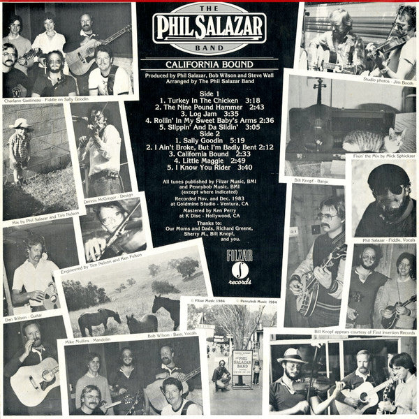 Phil Salazar Band, The : California Bound (LP,Album)