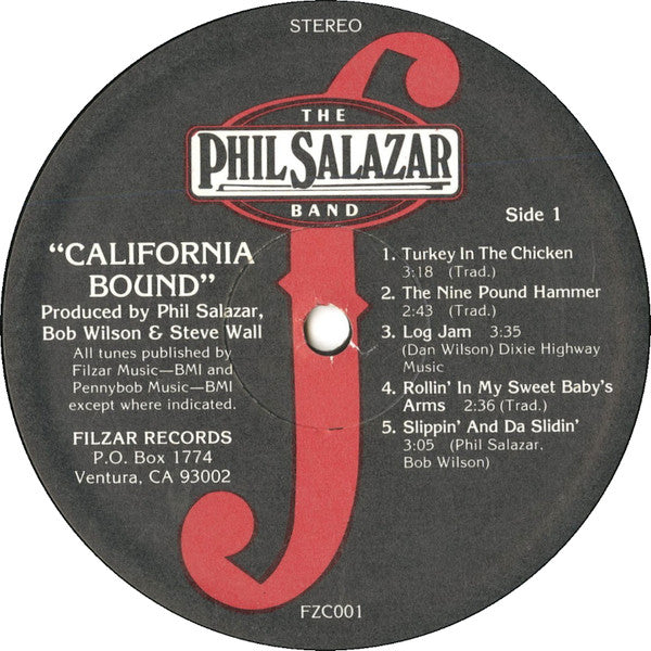 Phil Salazar Band, The : California Bound (LP,Album)
