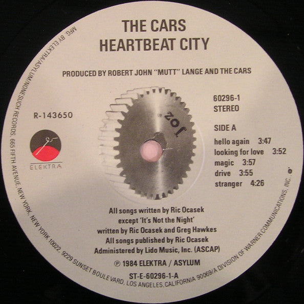 Cars, The : Heartbeat City (LP,Album,Club Edition)