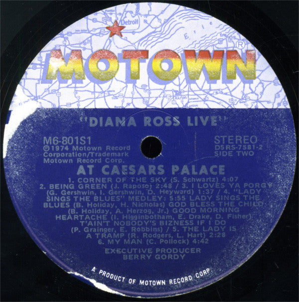 Diana Ross : Diana Ross Live At Caesars Palace (LP,Album)