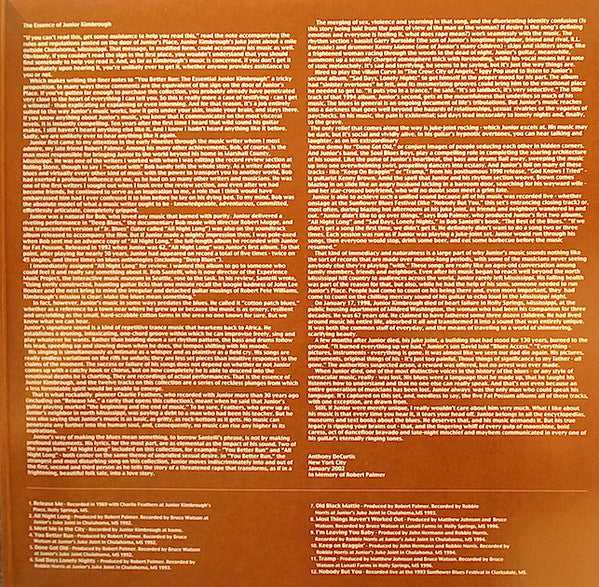 Junior Kimbrough : You Better Run (The Essential Junior Kimbrough) (LP,Compilation)