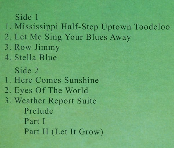 Grateful Dead, The : Wake Of The Flood (LP,Album,Limited Edition,Numbered,Reissue,Special Edition)