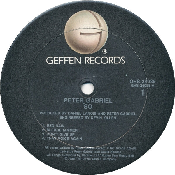Peter Gabriel : So (LP,Album,Stereo)