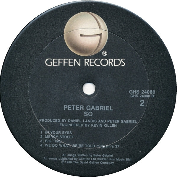 Peter Gabriel : So (LP,Album,Stereo)