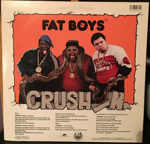 Fat Boys : Wipeout (12",33 ⅓ RPM,Stereo)