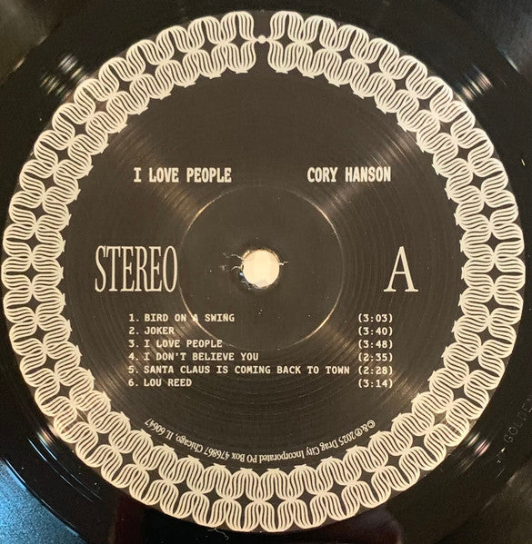 Cory Thomas Hanson : "I Love People" (LP,Album,Stereo)