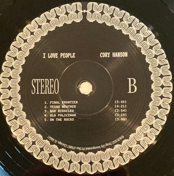 Cory Thomas Hanson : "I Love People" (LP,Album,Stereo)