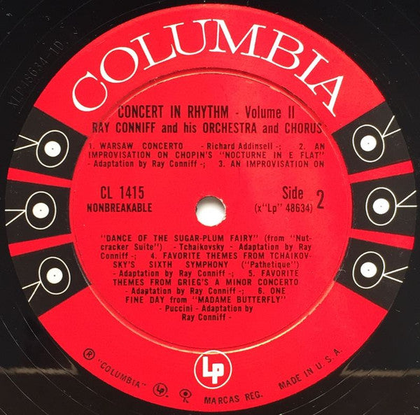 Ray Conniff And His Orchestra & Chorus : Concert In Rhythm Volume II (LP,Album,Mono)