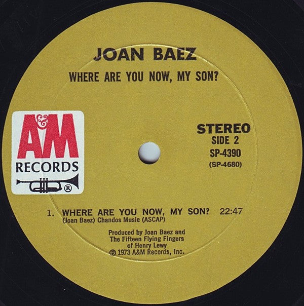 Joan Baez : Where Are You Now, My Son? (LP,Album)
