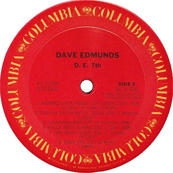 Dave Edmunds : D. E. 7th (LP,Album)