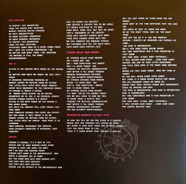 Gogol Bordello : East Infection (12",EP,Limited Edition,Numbered)