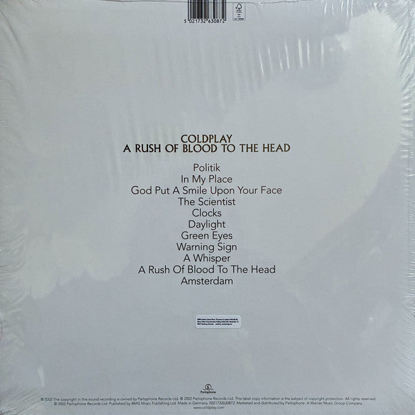 Coldplay : A Rush Of Blood To The Head (LP,Album,Reissue)
