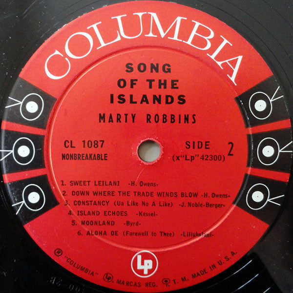 Marty Robbins : Song Of The Islands (LP)