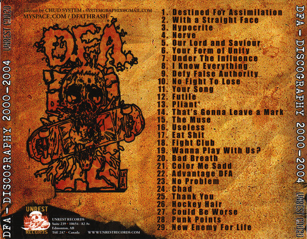 D.F.A. (5) : Discography 2000-2004 (Compilation)