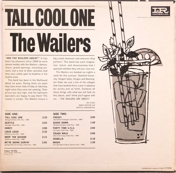 Wailers (2), The : Tall Cool One (LP,Album,Compilation,Mono)