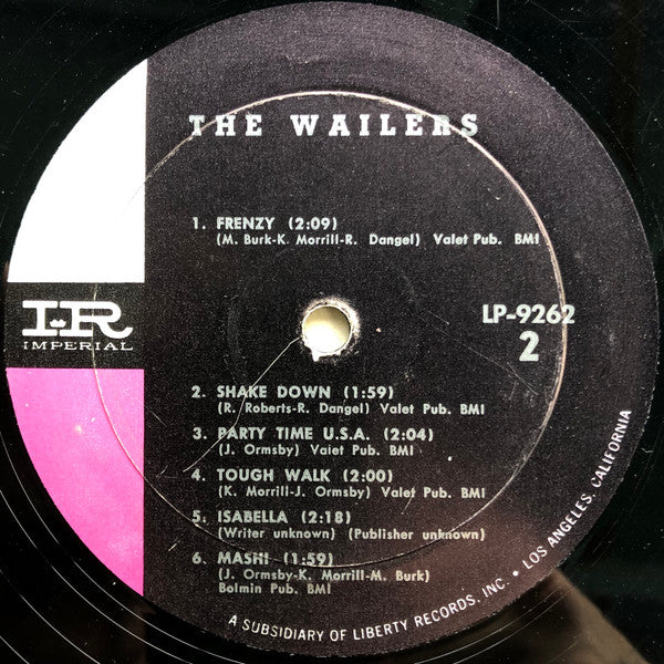 Wailers (2), The : Tall Cool One (LP,Album,Compilation,Mono)