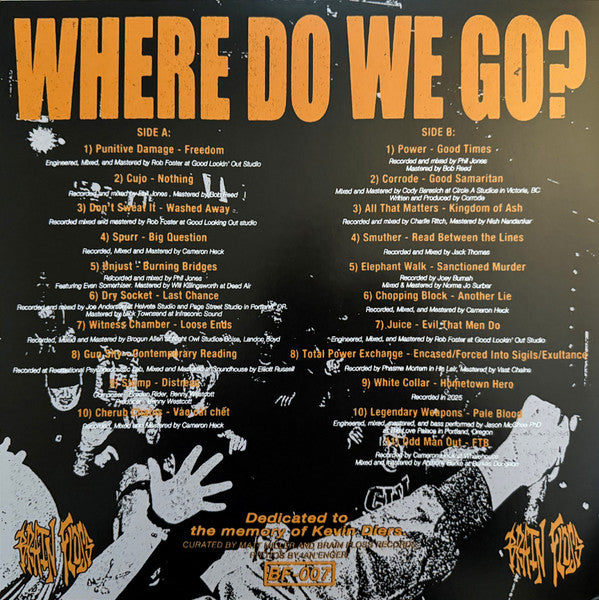 Various : Where Do We Go? - A Northwest Hardcore Compilation (LP)