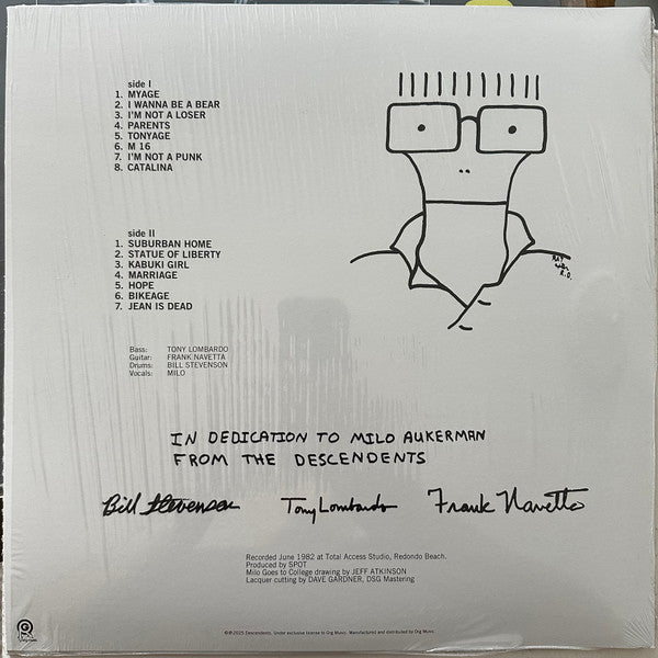 Descendents : Milo Goes To College (LP,Album,Limited Edition,Reissue,Remastered)