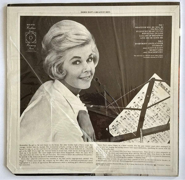 Doris Day : Doris Day's Greatest Hits (LP,Compilation,Reissue)