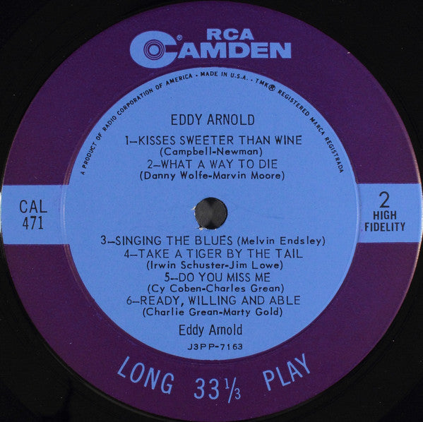 Eddy Arnold : Eddy Arnold (LP,Album,Mono,Repress)